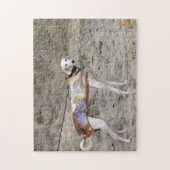 Lurcher jigzaagpuzzel legpuzzel (Verticaal)