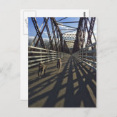 Lurchers Traversant Un Pont - Carte Postale (Devant / Derrière)