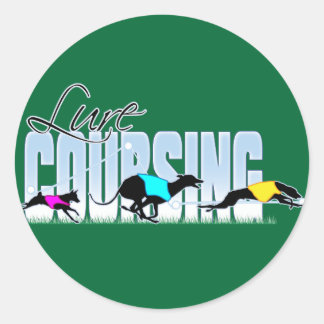 Lure cursushonden ronde sticker