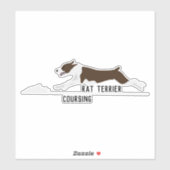 Lure de Rat terrier autocollant (Feuille)