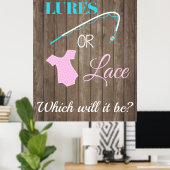 Lures of kant Gender onthullen welkomstbord Poster (Thuiskantoor)