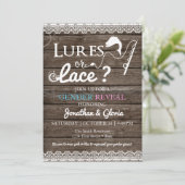 Lures of Kant Geslacht Onthullen Blauw of Roze Kaart (Staand voorkant)