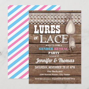 Lures of Lace baby onthullen geslacht Kaart
