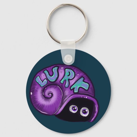 Lurk Introvert Snagelmote Sleutelhanger (Achterkant)