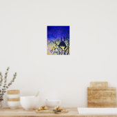 Lurking Dawn dragon silhouette fantasy art poster (Keuken)