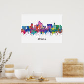 Lusaka Zambia Skyline Poster (Keuken)