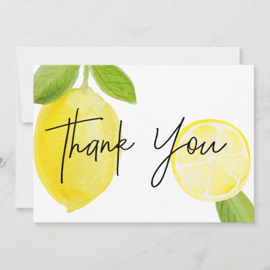Luscieux Carte de remerciements de citron (Devant)