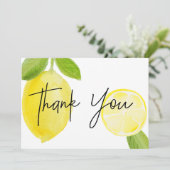 Luscieux Carte de remerciements de citron (Debout devant)