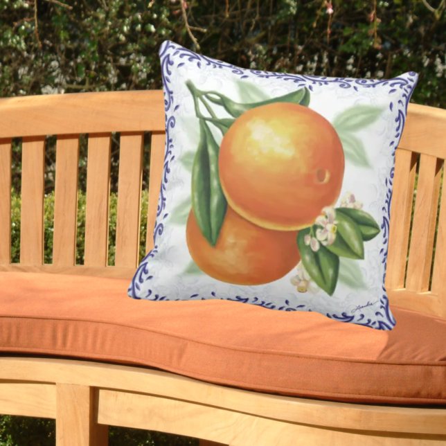 Luscieuze Sinaasappels Toile Pillow Kussen (Creator heeft geüpload)