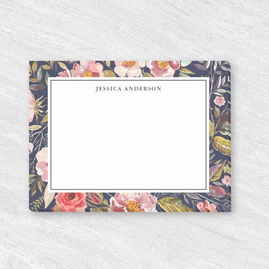 Luscious Floral Personalized Name Post-it® Notes