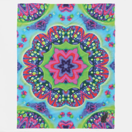 Luscious Kaleidoscope Fleece Blanket Deken (Voorkant)