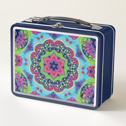 Luscious Kaleidoscope Metal Lunchbox (Devant)