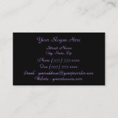 "Luscious Lavender Hydrangea" Visitekaartje (Achterkant)