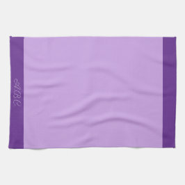 Luscious Lavender Monogram Theedoek