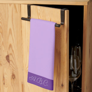 Luscious Lavender Monogram Theedoek