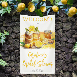 Luscious Lemon Cake Ginger Tea Vrijgezellenfeest Spandoek