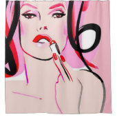 Luscious Lips Shower Curtain Douchegordijn (Voorkant)