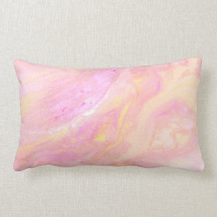 *~* Luscious Pink Abstract Marble Iridescent Kussen