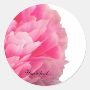 Luscious Pink Peony Custom Envelope zegels