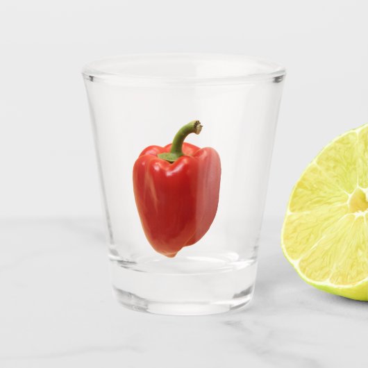 Luscious Red Pepper Shot Glas (Voorkant)