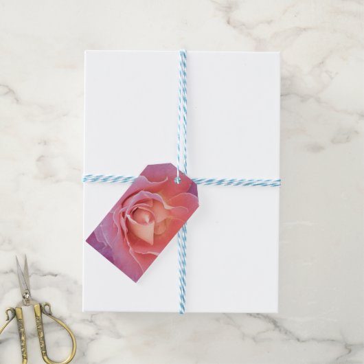 Luscious roze cadeaulabel (Met Touw)
