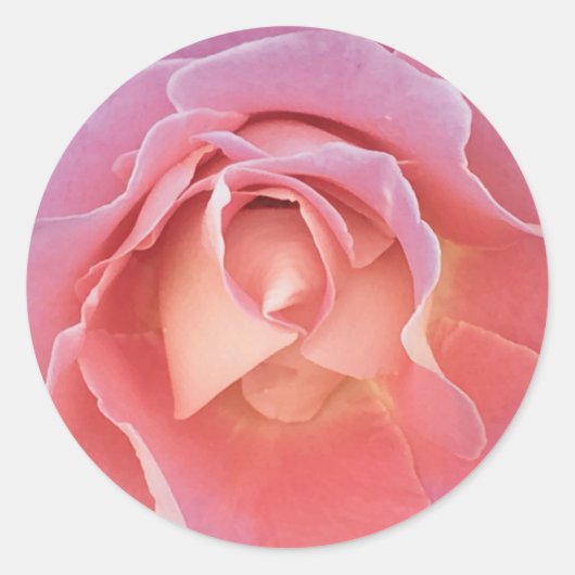 Luscious roze ronde sticker (Voorkant)