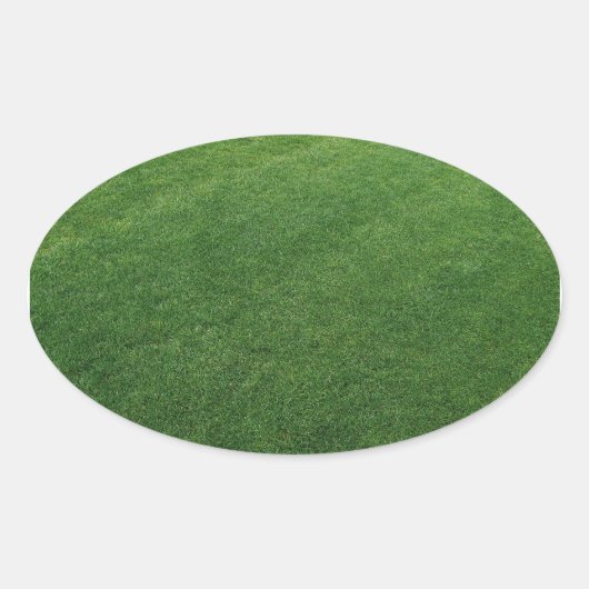 Luscious Turf Oval Sticker (Voorkant)