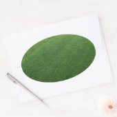 Luscious Turf Oval Sticker (Envelop)