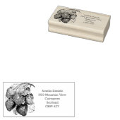 Luscious Zomer Aardbei Adres Rubber Stempel (Gestempeld)