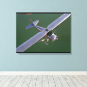 Luscombe, model 8, 1948_Klassieke luchtvaart Canvas Afdruk (Insitu (Houten vloer))