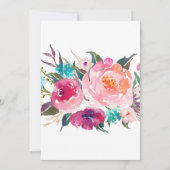 Lush Bouquet bruiloft uitnodiging (Achterkant)