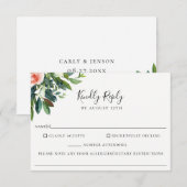 Lush Bouquet Mariage Allergie alimentaire carte RS (Devant / Derrière)