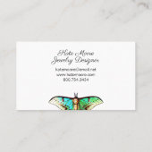 Lush Butterfly Logo Sieraden Designer Contactkaartje (Achterkant)