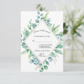 Lush Eucalyptus Diamant Or Réponse au Mariage (Debout devant)
