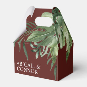 Lush Exotic Tropical Palm Leaves Bedankdoosjes