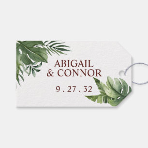 Lush Exotic Tropical Palm Leaves Cadeaulabel