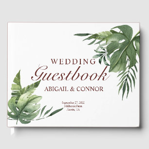 Lush Exotic Tropical Palm Leaves Gastenboek