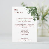 Lush Exotic Tropical Palm Leaves Informatiekaartje (Staand voorkant)