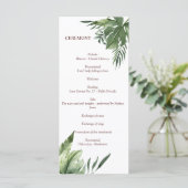 Lush Exotic Tropical Palm Leaves Programma (Staand voorkant)