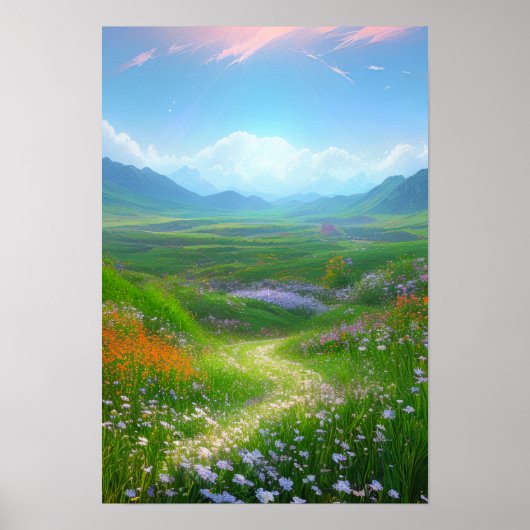 Lush Fields of Beauty Poster (Voorkant)