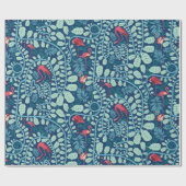 Lush Flamingo Oerwoud Cadeaupapier (Vlak)