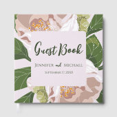 Lush Flower and Greenery Élégant livre d'hôtes (Recto)
