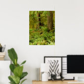 Lush Forest & Ferns | Ecola State Park, Oregon Poster (Thuiskantoor)
