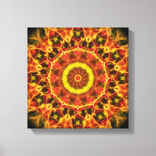 Lush Glow kaleidoscoop Canvas Afdruk