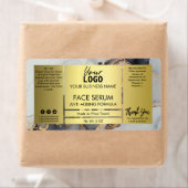 Lush Gold en Black Ink Face Serum Label (Insitu)