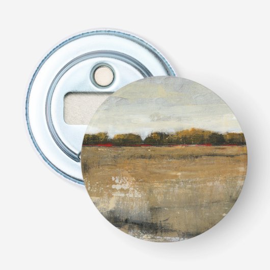 Lush Green Countryside Landscape Button Flesopener (Voorkant)