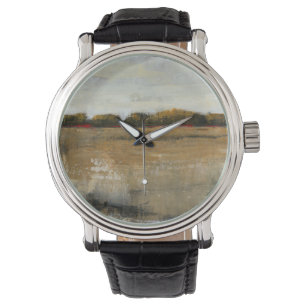 Lush Green Countryside Landscape Horloge