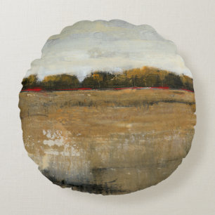 Lush Green Countryside Landscape Rond Kussen