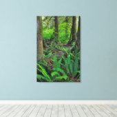Lush Green Forest Schilderachtig Canvas Afdruk (Insitu (Houten vloer))