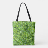 Lush Green Leaves Pattern – Natuur Botanisch Draagtas (Achterkant)